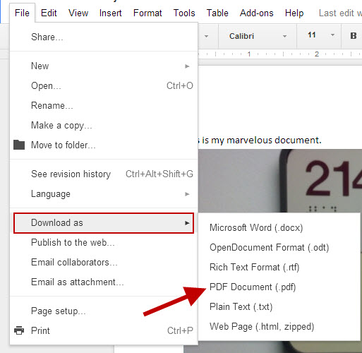 how to download pdf from google drive